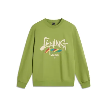 LiNing Sports Life Collection Sweatshirt Unisex Locust Green