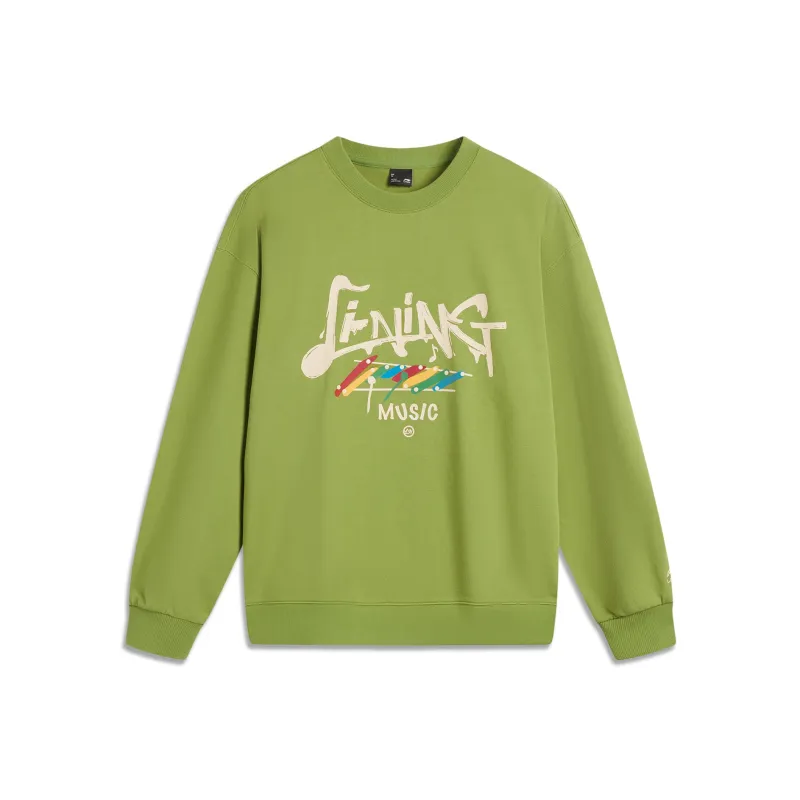 LiNing Sports Life Collection Sweatshirt Unisex Locust Green-0