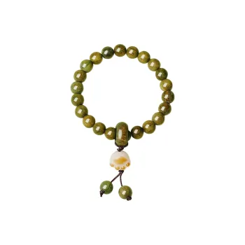 JIUHUASHAN Green Sandalwood Bracelets Unisex