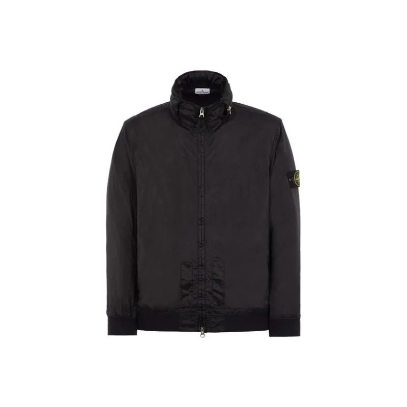 STONE ISLAND SS23 Nylon Meta Jackets Coats Men's Black-0
