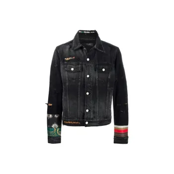 AMIRI Patch Scarves Trucker Jacket