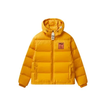 Mihara Yasuhiro X FILA MIHARA YASUHIRO Collaboration Collection Down Jackets Men Mango Gold Yellow