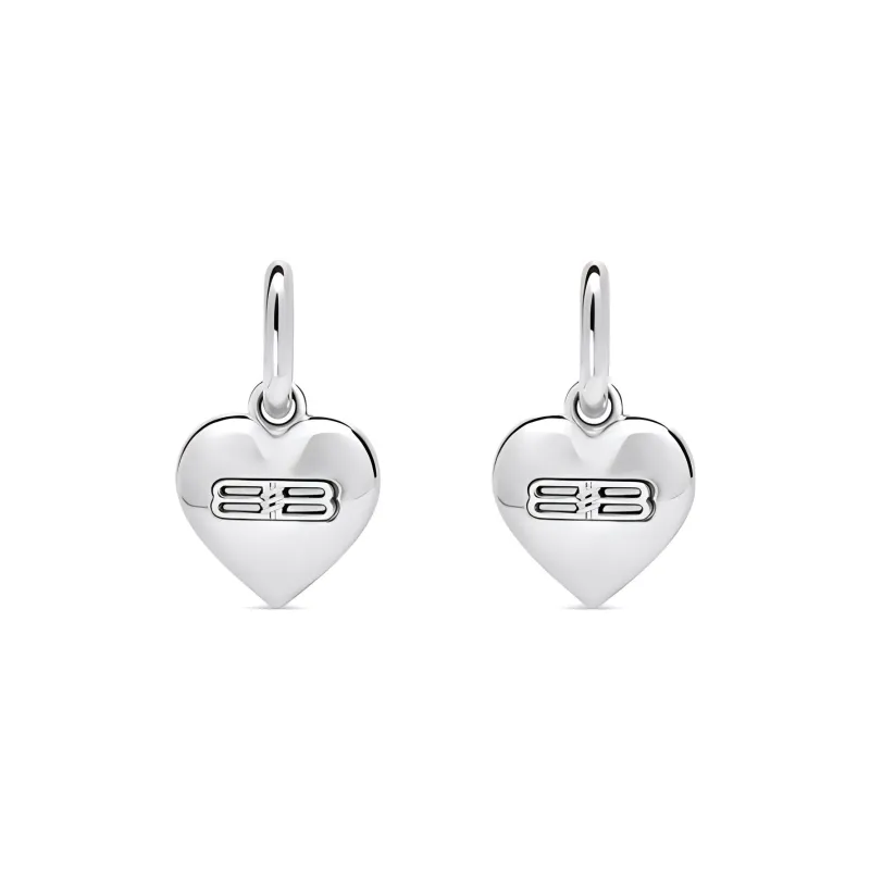 Balenciaga Bb Heart Earrings-0