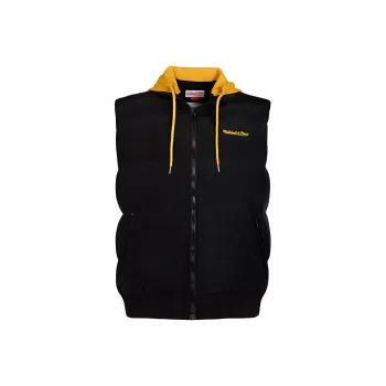 Mitchell Ness Vests Men Black Yellow