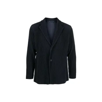 Homme Plissé Issey Miyake Notched lapels Pleated Blazer