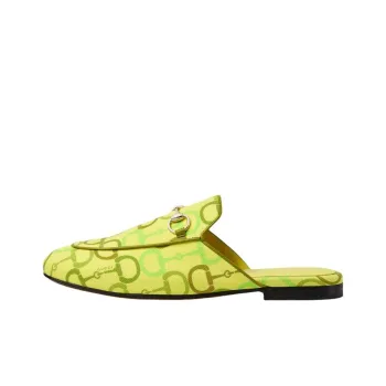 GUCCI Closed Toe Slippers Women's Yellow Green