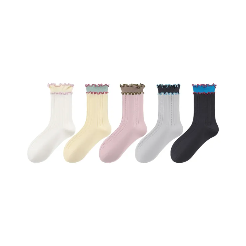 SHIWAJI Mid Calf Socks Women's Combo Set-12
