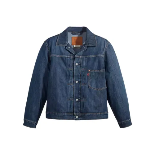 Levis Denim Jackets Men Marine Blue