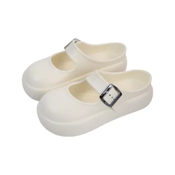 Thin Strips Sandal Slippers Women's, White