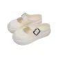 White[Minimalist Style Solid Color Platform]
