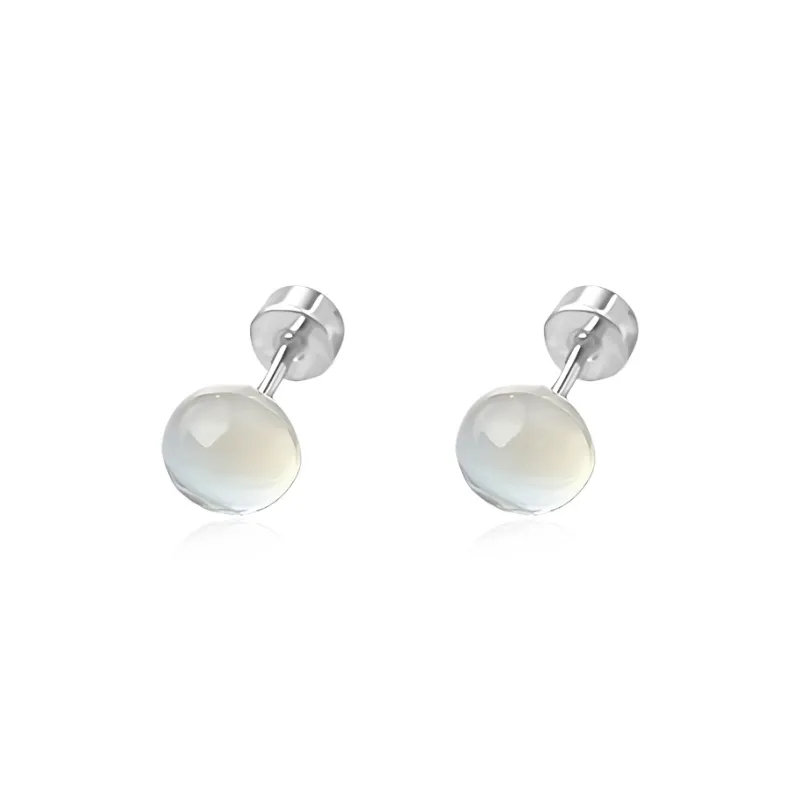 Inkopper Titanium Steel Stud Earrings Women's-6
