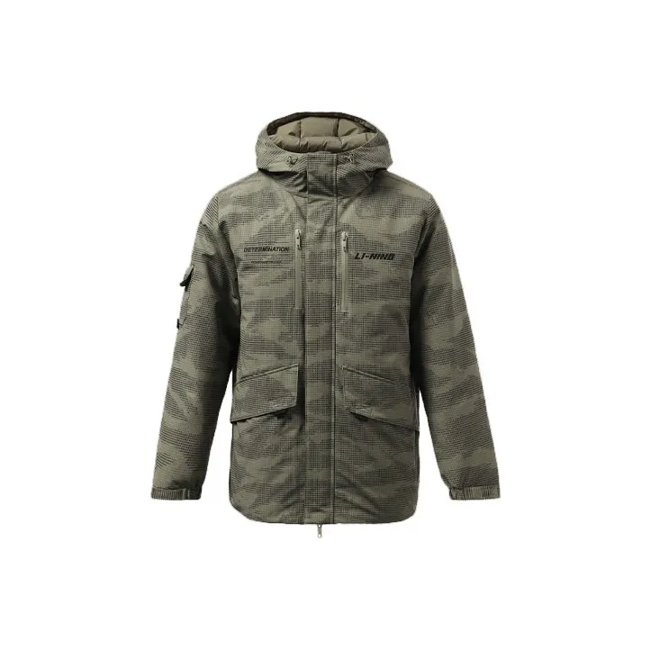 LiNing Down Jacket Men's Blue Grass Green-0