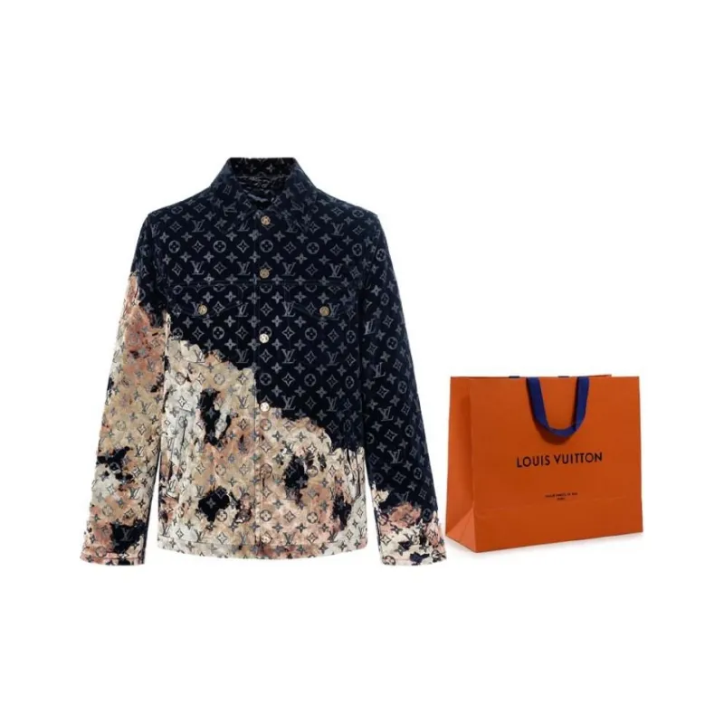 LOUIS VUITTON SS24 Denim Jacket Men's Multicolor-6