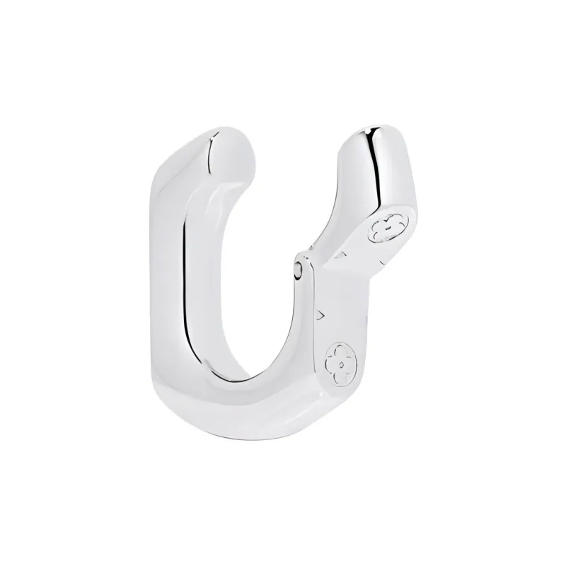 LOUIS VUITTON Brass Clip On Earrings Men's Silver-1