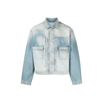 KENZO Long Sleeved Buttoned Denim Jacket