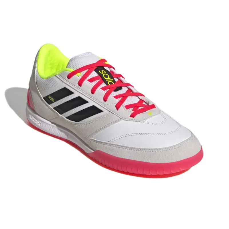Adidas Top Sala Indoor Anti Slip Wear Resistant Soccer Shoes Men's White-3