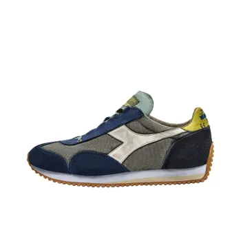 Diadora Low Top Casual Shoes Unisex Gray Blue
