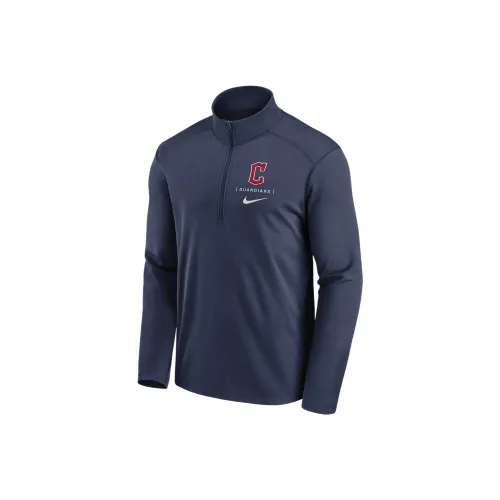 Nike Cleveland Guardians Franchise Logo Pacer Jackets Coats Men's Marine Blue
