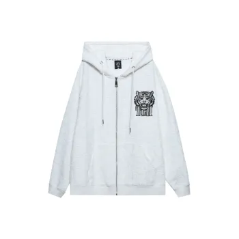 TCH Jackets Unisex White With Black Logo