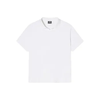 New Balance FROZENSEMI OVER FIT OPEN CARAT Polo Shirt Men's 10 White