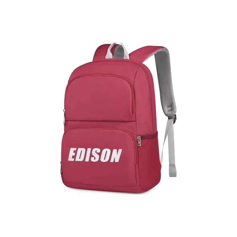 EDISON School Travel Nylon Backpack Unisex Multicolor-12