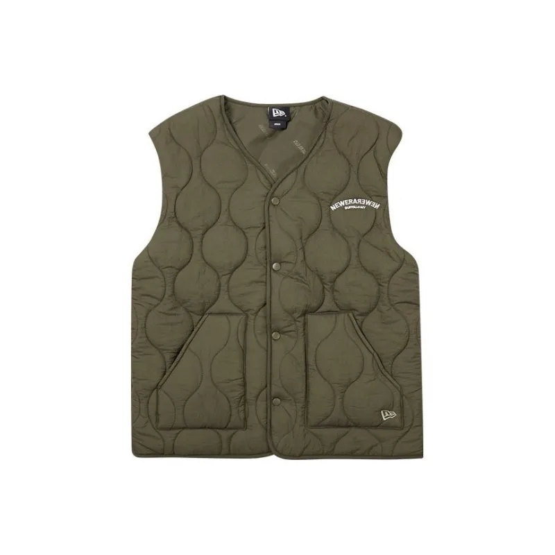 New Era Vests Unisex Army Green-0