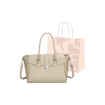 GATOER PU Tote Shoulder Bag, Crossbody Bag, Handbag Regular Women's Ecru/Black/Light Brown/Khaki
