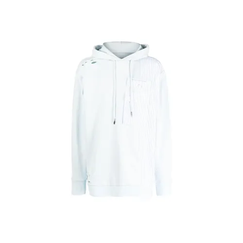 Hla High Heels Striped patchwork Drawstring Hoodie