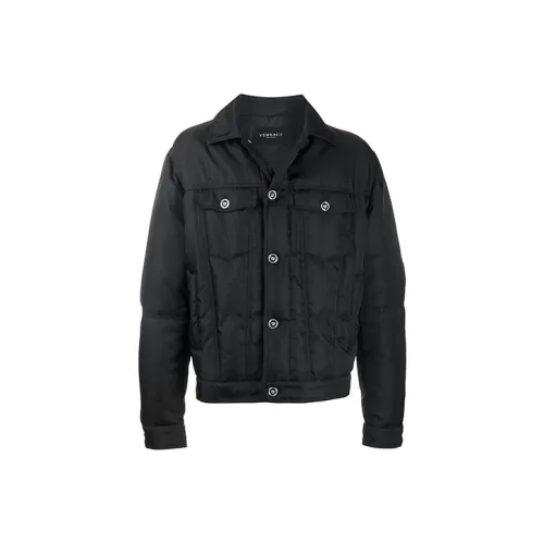 VERSACE Down Jackets Men Black