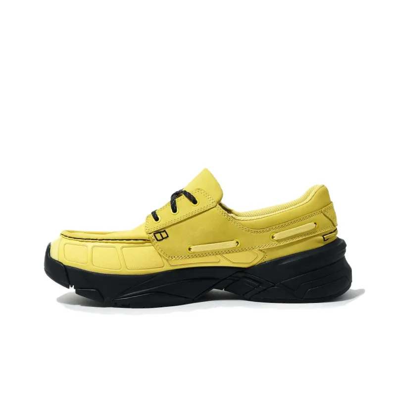 FILA REPLICA Anti Slip Wear Resistant Low Top Casual Shoes Unisex Yellow-1