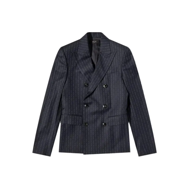 AMIRI Repeating Double Breasted Blazer-0