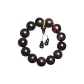 Small-Leaf Red Sandalwood-Golden Star Gourd Beaded Bracelet