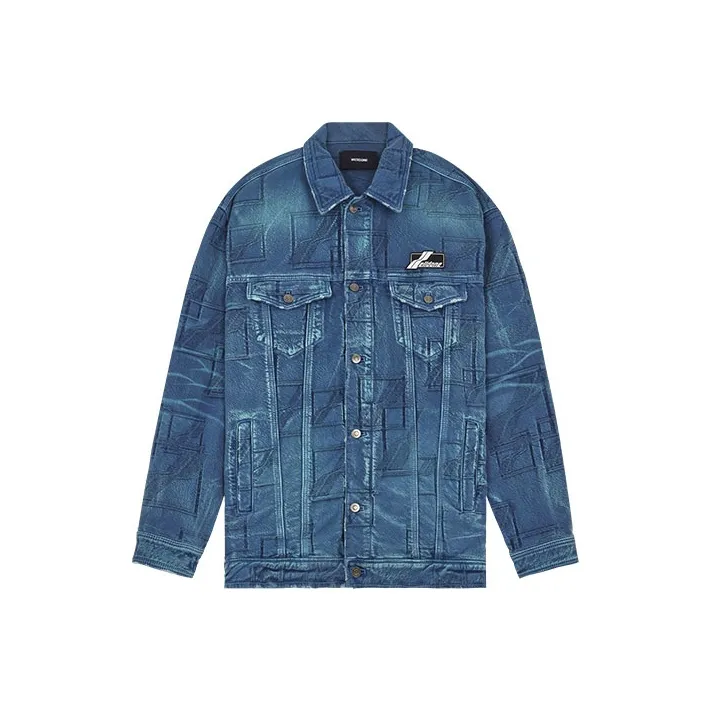 WE11DONE Denim Jackets Unisex Blue-0