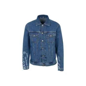 DIESEL Denim Jackets Men Blue