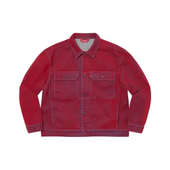 Supreme Flocked Denim Trucker Jacket