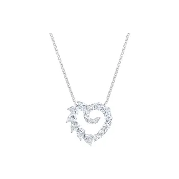 HARRY WINSTON Platinum Pendants Women's Silver