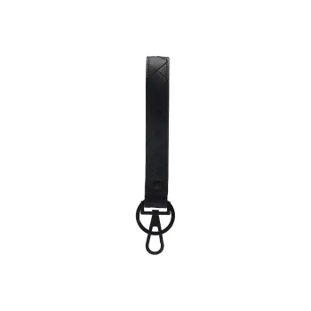 Bottega Veneta Woven Design Keychains Men's Black