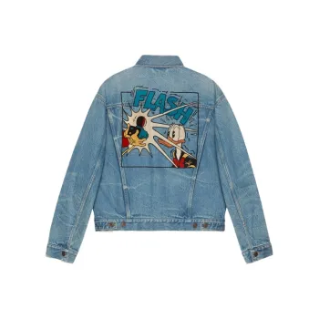 GUCCI x Disney Denim Jacket Men's Light Blue