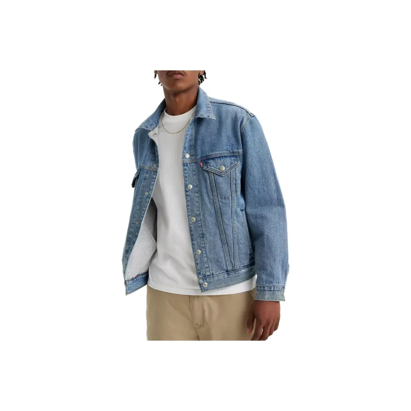 Levis Jackets Men Gray Blue-0