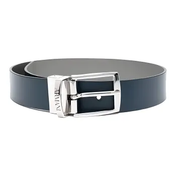 EMPORIO ARMANI Logo engraved Faux leather Belt