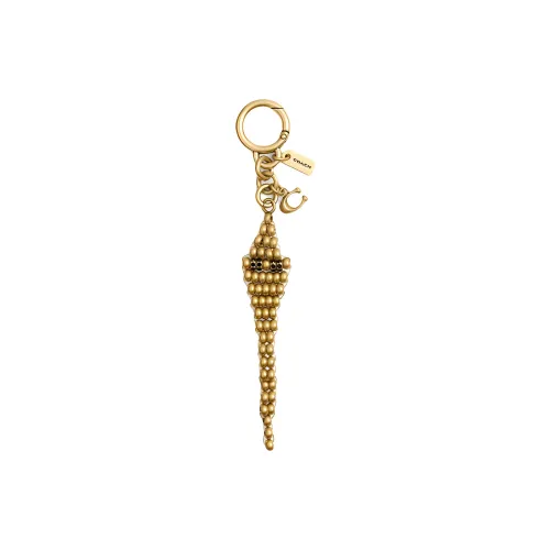COACH Copper Zinc Pendants Unisex Gold