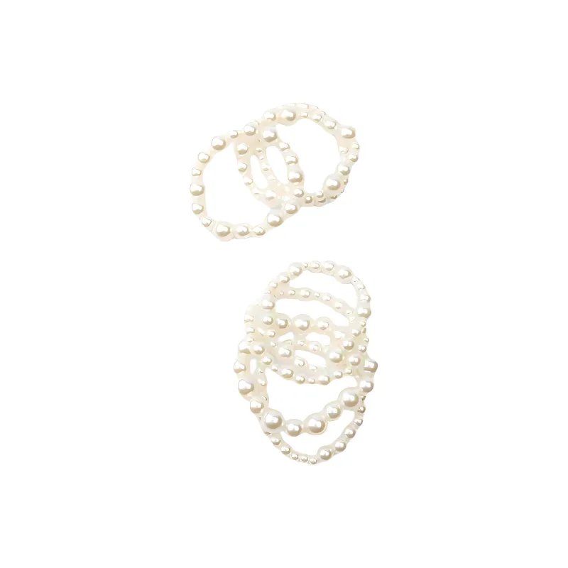 ZARA Acrylic Bracelets Women's White-2