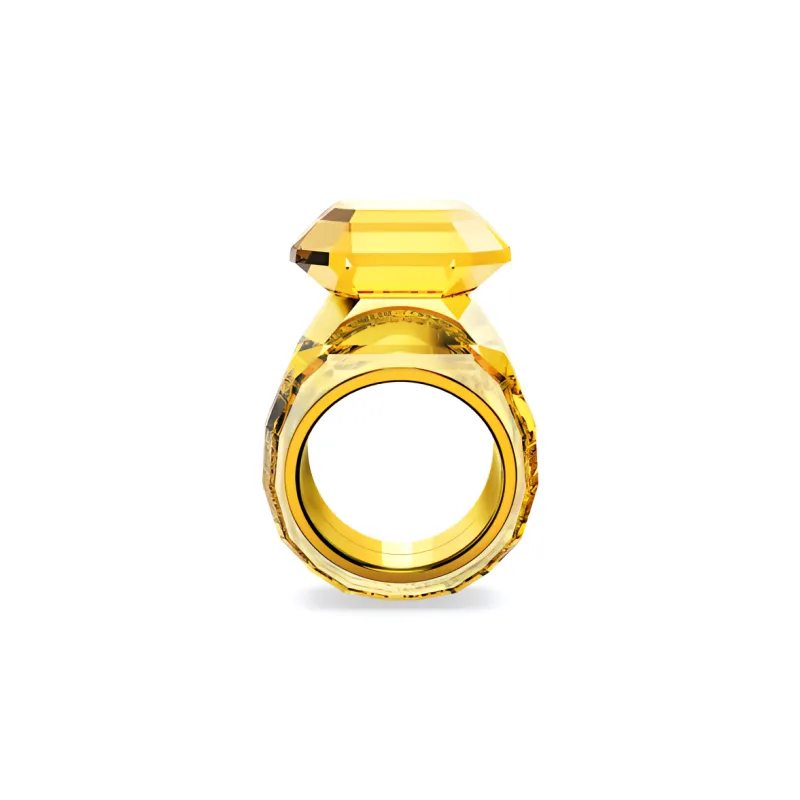 Swarovski Lucent Metal Rings Women's Yellow-1