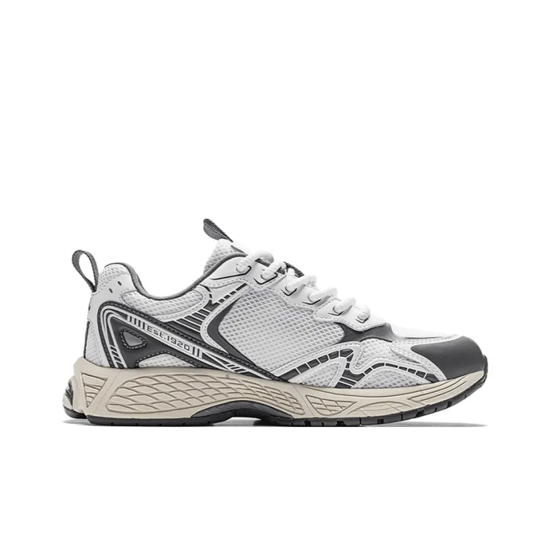 NFL Runner Low Top Casual City Commute Running Shoes Unisex White Gray-1