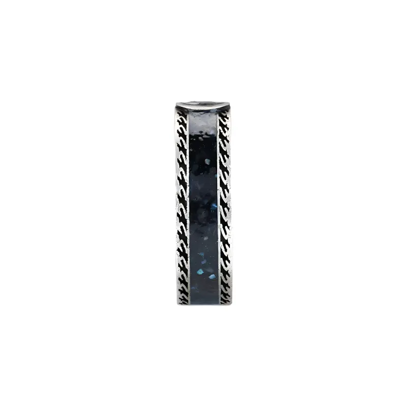 GUCCI 925 Sterling Silver Enamel Rings Women's Blue-2