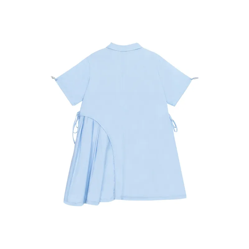 B.Duck Short Sleeved Dress Women's Sky Blue-1