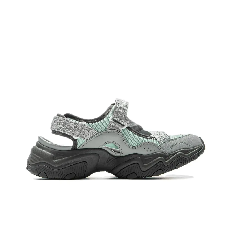 LiNing Cat Paw SANDAL Slip Resistant Breathable Abrasion Resistant River Trekking Shoes Women's Gray-1