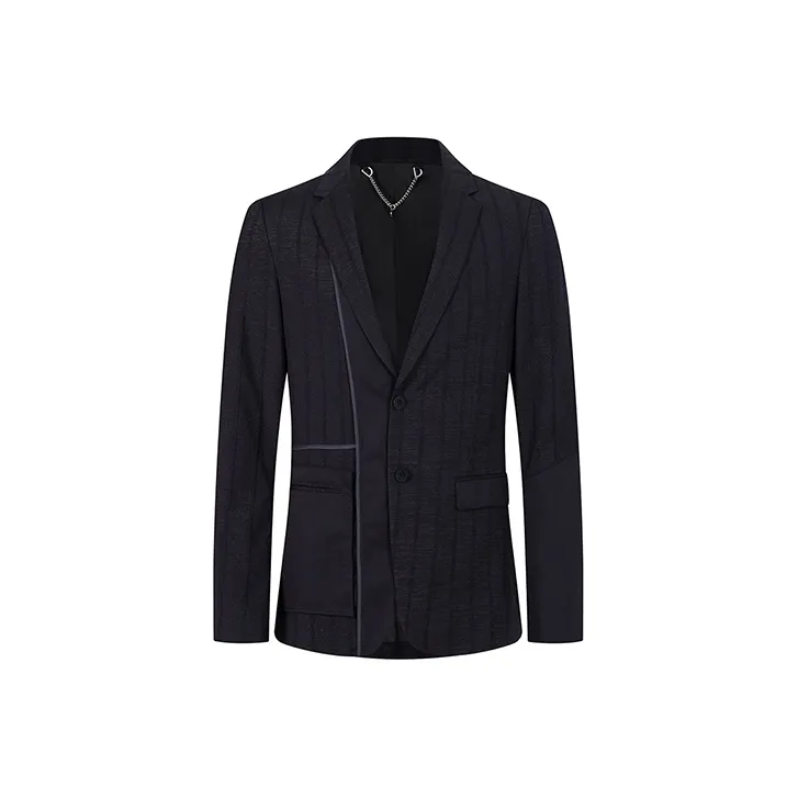 DAVID NAMAN Business Suits Men Navy Blue-0