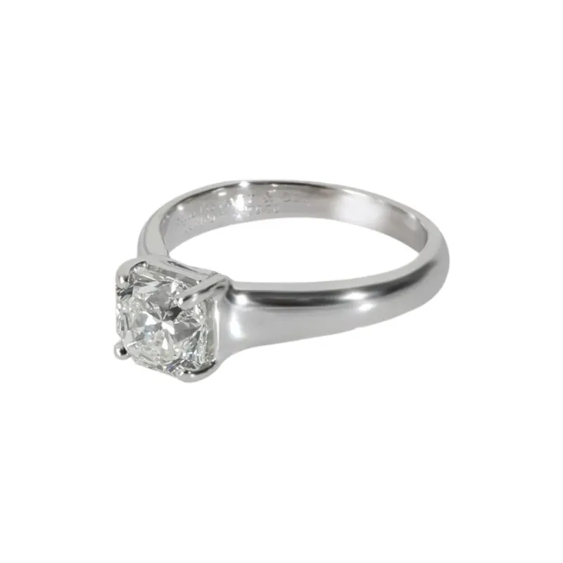 TIFFANY & CO. Platinum Lucida Diamond Engagement Ring-2