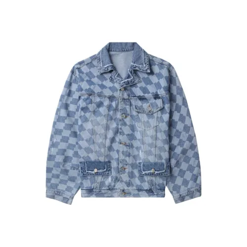 ADER ERROR Check pattern Denim Jacket